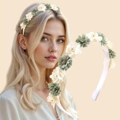 Floral Grosgrain Ribbon Headband